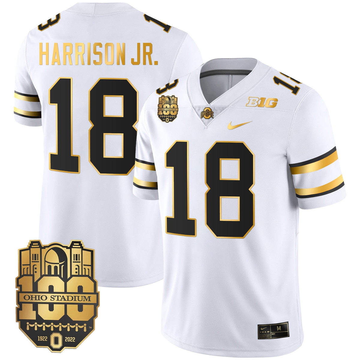 Men's Ohio State Buckeyes Gold Jersey - All Stitched