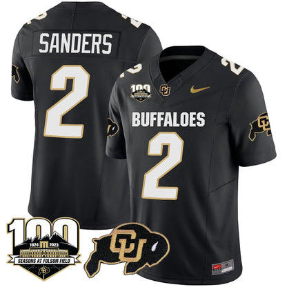 Men's Colorado Buffaloes 100 Seasons Patch Vapor Limited Jersey - All Stitched