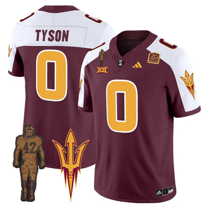 Men's Arizona State Sun Devils 2024 Pat Tillman Honoring Patch Vapor Limited Jersey - All Stitched