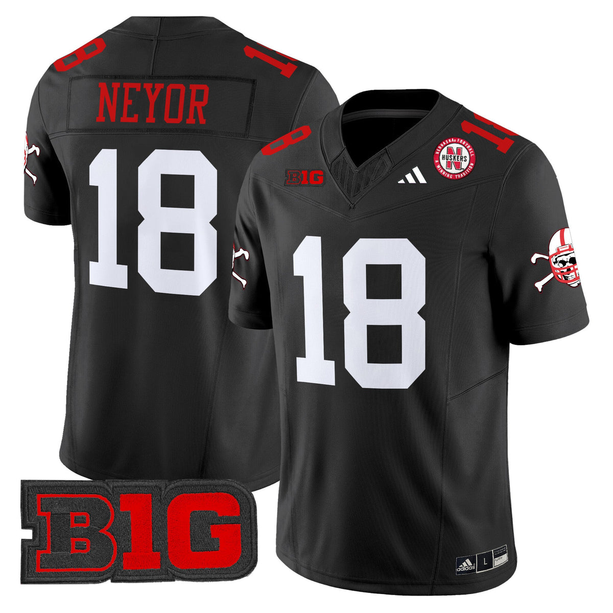 Men's Nebraska Cornhuskers 2024 Vapor Limited Jersey V2 - All Stitched
