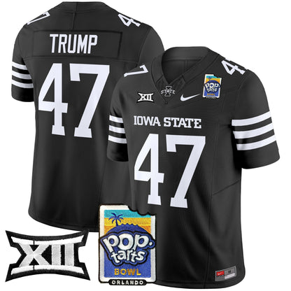 Men's Iowa State Cyclones 2025 PopTarts Bowl Patch Vapor Limited Jersey - All Stitched
