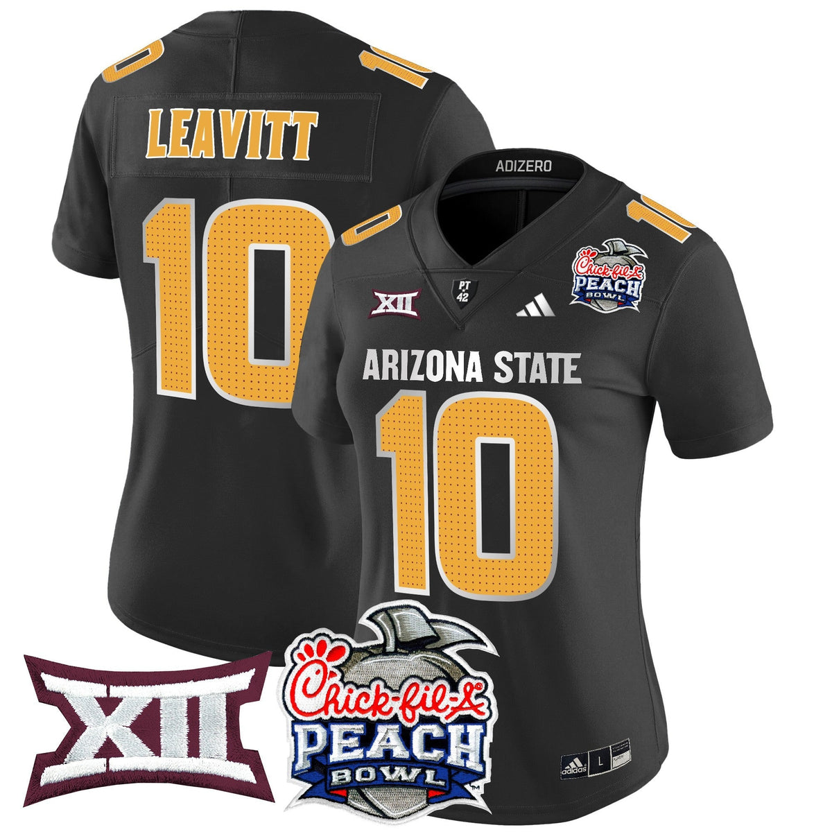 Women's Arizona State Sun Devils 2025 Peach Bowl Vapor Limited Jersey V2 - All Stitched