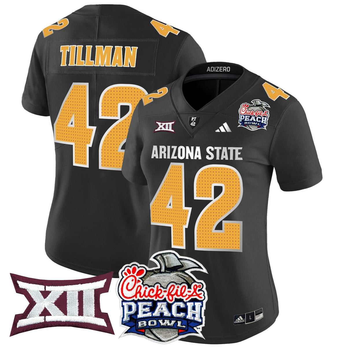 Women's Arizona State Sun Devils 2025 Peach Bowl Vapor Limited Jersey V2 - All Stitched